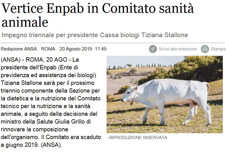 ANSA ENPAB COMITATO SANITAANIMALE