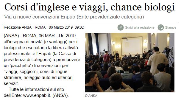 Ansa corsi inglese