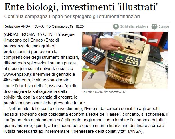 BIOLOGI INVESTIMENTI