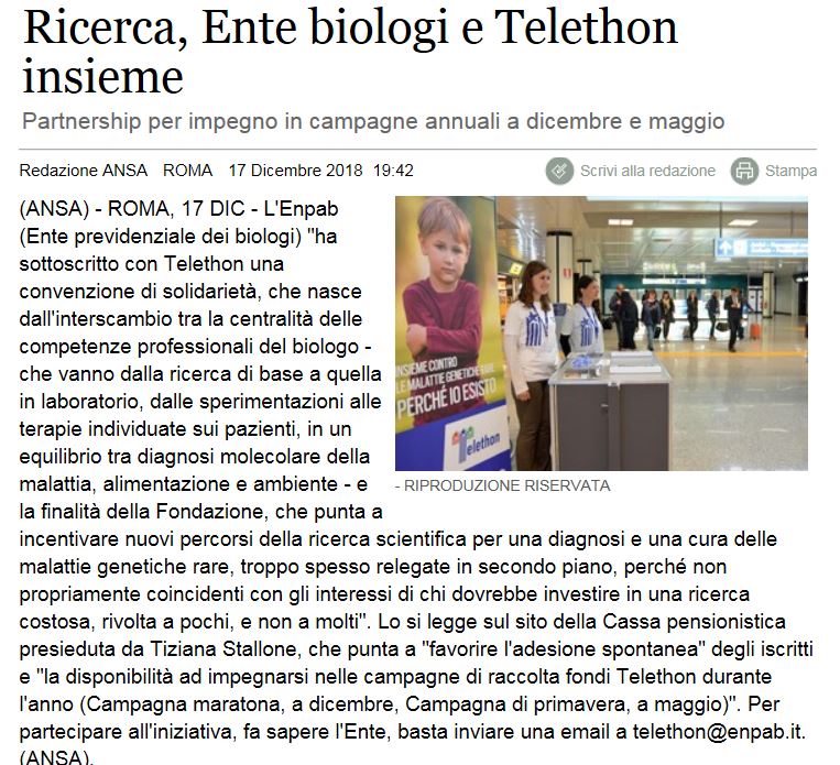 ENPAB TELETHON